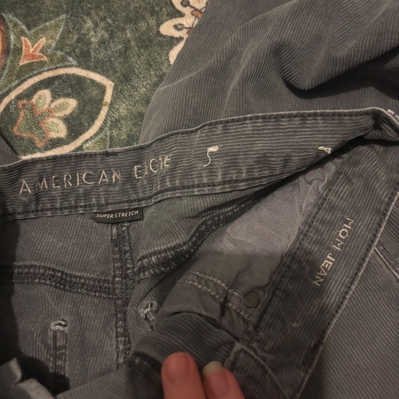 Grey corduroy mom Jean - Picture 3 of 4